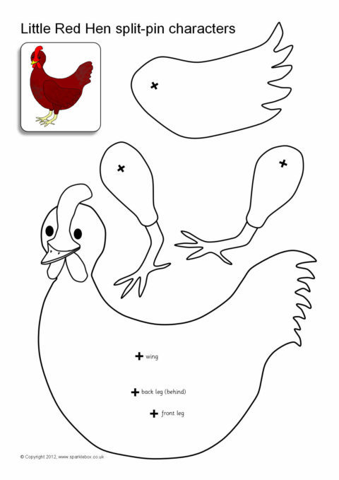 Little Red Hen Template Printable Printable Templates