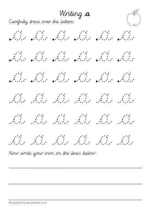  Writing Letters Formation Worksheets Cursive SB7999 SparkleBox