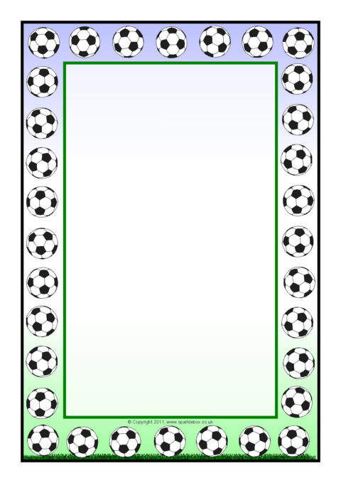 Football Border Template Football Border Clipart Free download on