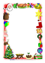Christmas A4 page borders (SB1059) - SparkleBox