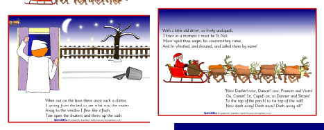 Twas the Night Before Christmas visual aids (SB1064) - SparkleBox