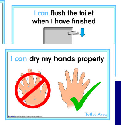 Toilet 'I can' signs (SB1224) - SparkleBox