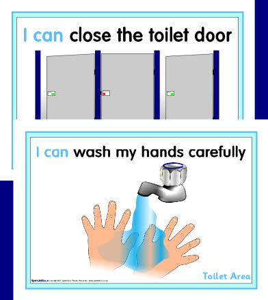 Toilet 'I can' signs (SB1224) - SparkleBox