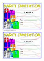 Party invitation templates (SB3552) - SparkleBox