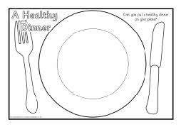 Healthy eating dinner cut and stick activity (SB3572) - SparkleBox