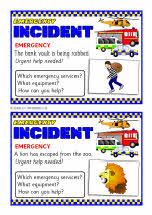 Emergency Services Incident Cards (sb3679) - Sparklebox