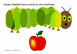 Hungry Caterpillar story cut-outs (SB4078) - SparkleBox