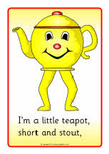 I’m a little teapot visual aids (SB4196) - SparkleBox