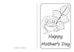 Mother’s Day card colouring templates (SB4359) - SparkleBox