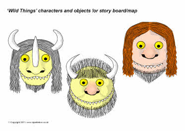 ‘Wild Things’ story cut-outs (SB4438) - SparkleBox