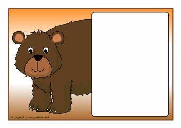 Bear-themed editable target board posters (SB4615) - SparkleBox