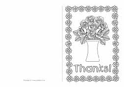 Thank you card colouring templates (SB5264) - SparkleBox