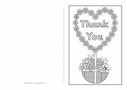 Thank you card colouring templates (SB5264) - SparkleBox