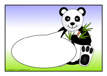 Panda-themed editable target board posters (SB5374) - SparkleBox