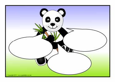 Panda-themed editable target board posters (SB5374) - SparkleBox