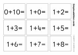 Simple addition flash cards - answers to 20 (SB5651) - SparkleBox