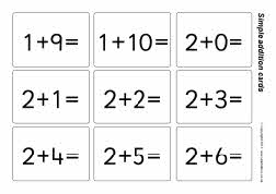 Simple addition flash cards - answers to 20 (SB5651) - SparkleBox