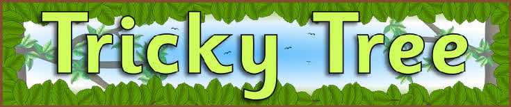 Tricky Word Tree display banners (SB5685) - SparkleBox