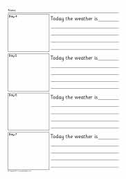 7 day weather diary set (SB6112) - SparkleBox