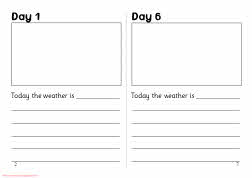 7 day weather diary set (SB6112) - SparkleBox