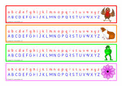 uppercase with lowercase alphabet strips sb6159 sparklebox