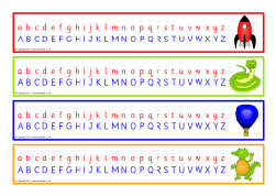 Uppercase with lowercase alphabet strips (SB6159) - SparkleBox