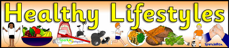 Healthy Lifestyles display banner (SB6636) - SparkleBox