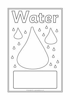 Water editable topic book covers (SB6879) - SparkleBox