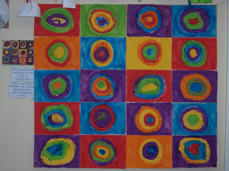 Kandinsky's Concentric Circles classroom display photo - Photo gallery ...