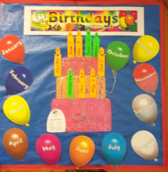 Birthdays classroom display photo - Photo gallery - SparkleBox