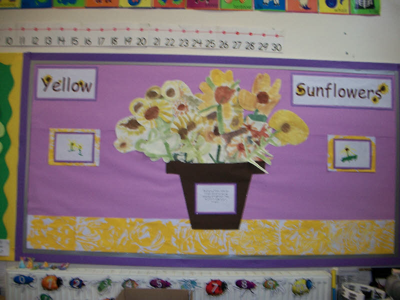 Sunflowers classroom display photo - Photo gallery - SparkleBox