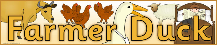 Farmer Duck display banner (SB7708) - SparkleBox