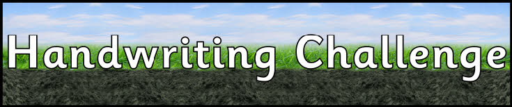 Handwriting Challenge (Ground, Grass And Sky) Display Banner (SB7840 ...