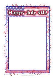 American Independence Day A4 page borders (SB8301) - SparkleBox