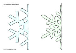 Symmetrical snowflakes mirror pictures (SB9149) - SparkleBox