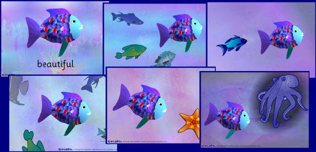 Download Rainbow Fish visual aids (SB364) - SparkleBox
