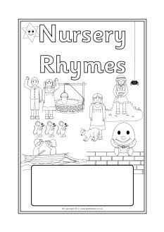 Nursery Rhymes editable topic book covers (SB451) - SparkleBox