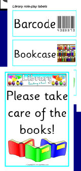 Library role-play pack (SB581) - SparkleBox