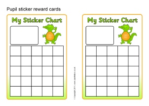 owl reward chart template