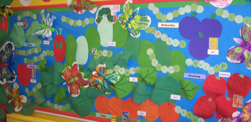 The Very Hungry Caterpillar by nursery classroom display photo - Photo ...