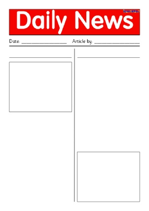 Newspaper Writing Frames And Printable Page Borders Ks1 Ks2 Sparklebox