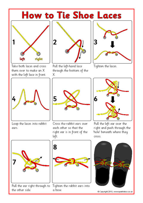 how to tie a bow on shoes