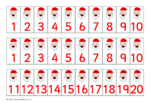 christmas numbers printable 1 50