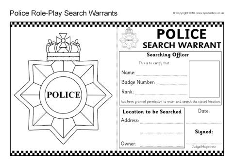 blank search warrant template