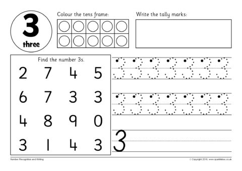 number recognition and writing worksheets sb12354 sparklebox