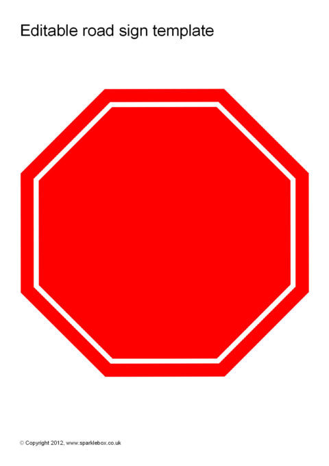 blank traffic sign templates