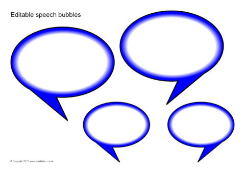 word speech bubble template