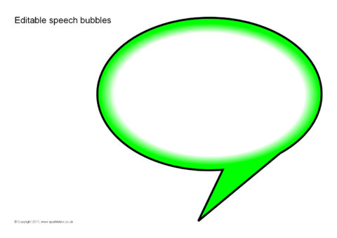 speech word bubbles