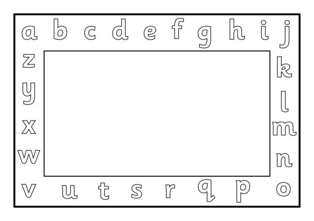alphabet border clipart