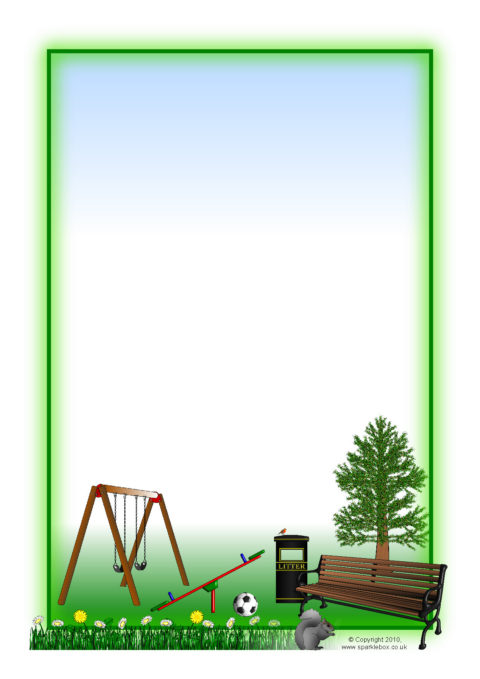 Playground Border Frame Clip Art